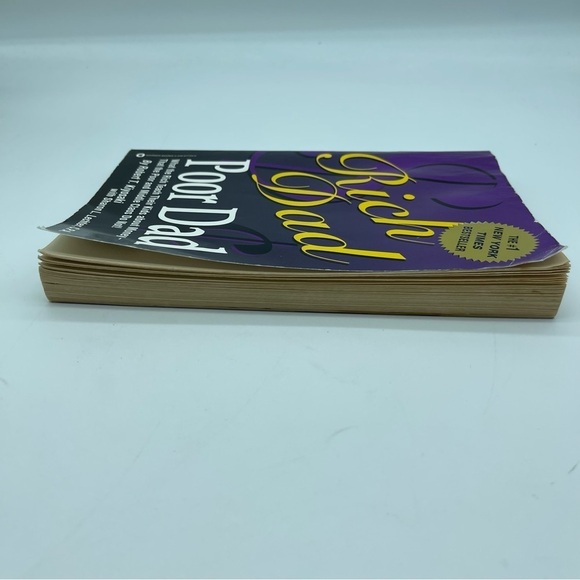 Rich Dad Poor Dad by Robert T. Kiyosaki Book Paperback Flawed - Picture 9 of 10